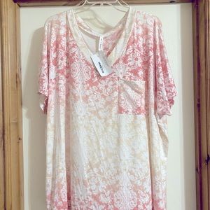 Comfy women’s top, soft stretchy cotton, 2X